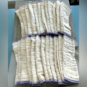 24 Prefold Cloth Diapers, EXCELLENT USED CONDITION.